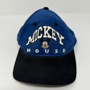 Mickey Mouse Blue‎ Black Unisex Hat Cap Adjustable Mickey Unlimited